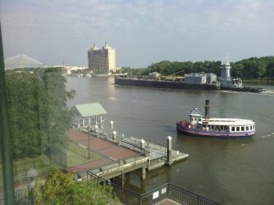 View of the Savannah River from the Mariott